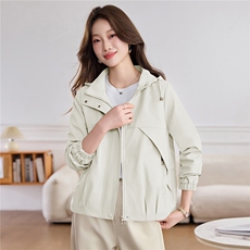 现货！现货！2026春季新款时尚宽松休闲短款外套女，女装短外套，以桐