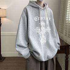 连帽卫衣男大码运动服帽衫外套WY2268-P35加绒款-P40，男装卫衣，电商A040