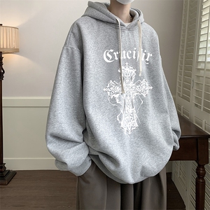 连帽卫衣男大码运动服帽衫外套WY2268-P35 加绒款-P40图片