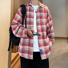 美式做旧贴布边衬衫小香风外套夹克A071-C70-P55，男装夹克，电商A071
