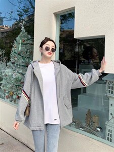 春季织带外套图片