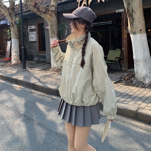 韩系简约休闲夹克外套女春季2025新款小个子超火洋气爆款减龄上衣图片