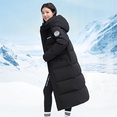 冬季雪山渐变加厚保暖长款宽松连帽男女情侣同款羽绒服潮127-P100，男装羽绒服，星座1210A