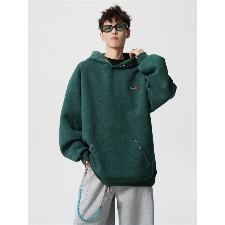加绒加厚重磅砂洗做旧刺绣连帽卫衣JF801-特P65控98加绒P70控108,男装卫衣,电商A422-1