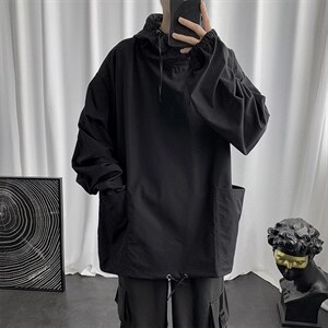 现货新款男士工装外套bf慵懒风ins韩版卫衣潮流宽松上衣C853-p35，男装工装外套，星座1008-2