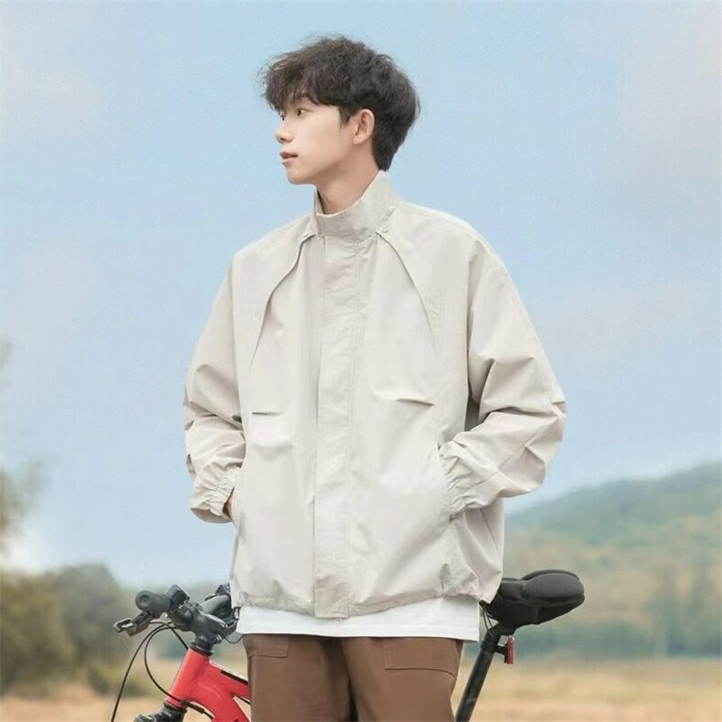 网络图现货夹克秋季打褶设计户外休闲外套潮牌冲锋衣RW27-P70，男装夹克，星座1005-4