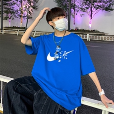 22夏季新款潮流休闲男士百搭印花短袖圆领T恤宽松1210-2-6610-P15，男装T恤，星座1816-2（原1210–2）