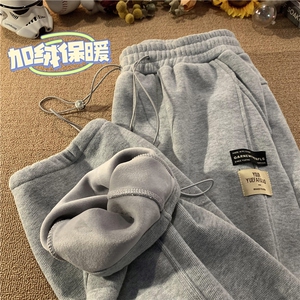 冬季新款加绒加厚卫裤潮流直筒裤A316-1-K1060加绒P65控78常规P60图片