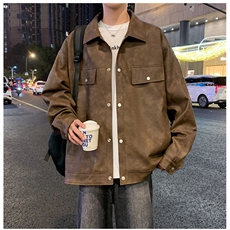 夜景机动皮衣工装美式潮牌皮夹克外套光板二开A406JK1230特P83，男装夹克，星座309（原A406）