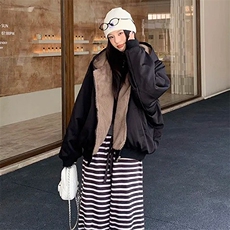 两面穿现货重磅短款座山雕棉衣男女双面穿毛毛绒棉服加厚外套，男装棉衣，电商A486-1