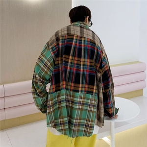 新款潮流男格子衬衫 C4526 P38图片