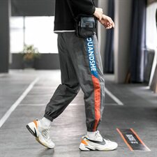 2021春秋新款男士休闲裤工装九分裤宽松束脚裤潮牌DS948T，男装休闲裤，电商A102
