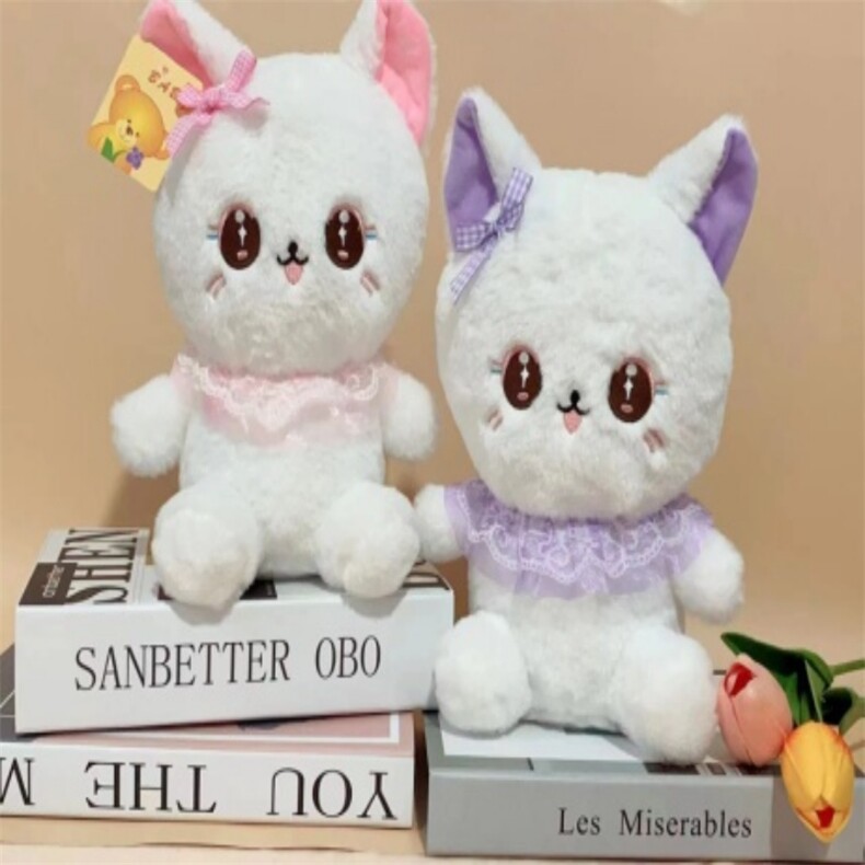 花边猫十个起批，乐绒毛绒玩具