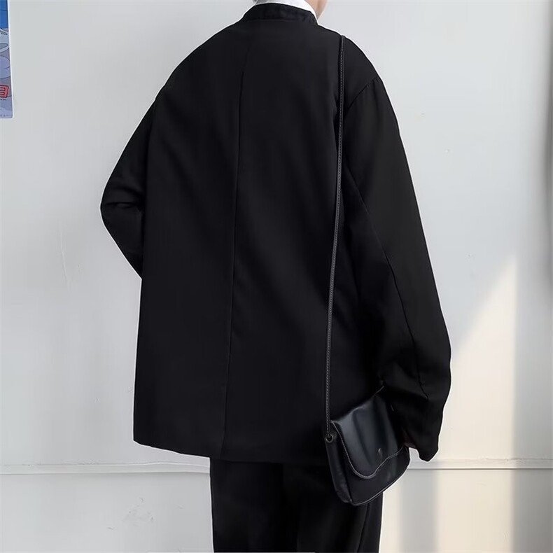 男士秋季新款休闲西装外套配胸牌G23P48,男装西服,星座1116-2
