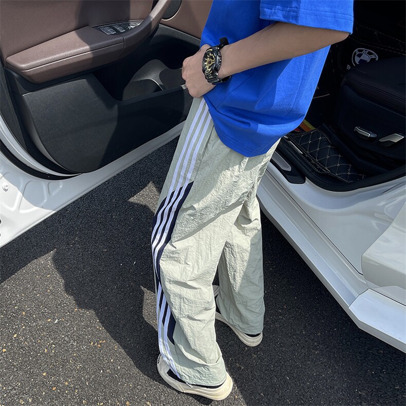 新款多巴胺速干休闲裤男士潮流宽松直筒运动裤,男装休闲裤,星座410-6（原星座1304-1）
