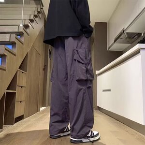 工装裤男士春秋季宽松直筒美裤式伞兵痞帅休闲冲锋长裤SMK252/P48图片