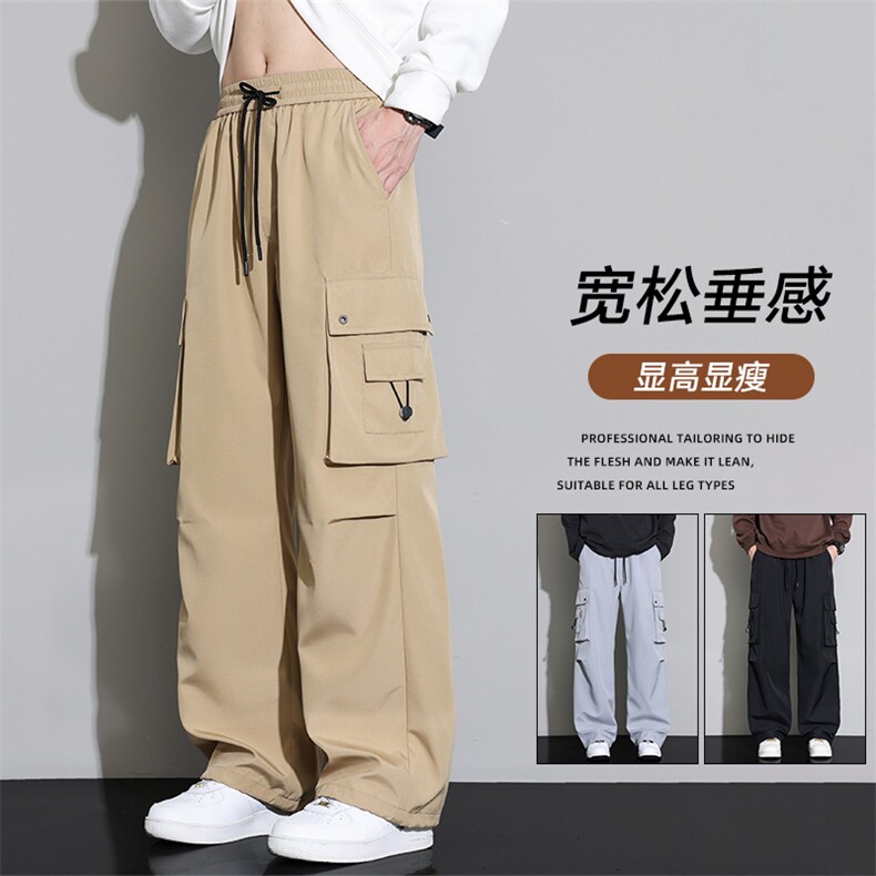 美式机能工装裤男士2025秋季宽松直筒休闲长裤Z6908-P40,男装工装外套,星座610（原A335）