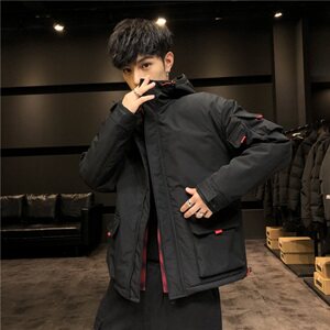 M-8XL男冬装加棉加绒连帽工装棉衣外套 5032-1_M06图片