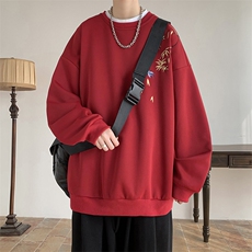 现货WY419-p45特加绒P50特大码刺绣加绒卫衣【图已注册】，男装卫衣，电商D232
