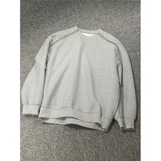 6785-P48高街美式cleanfit双拉链拼接圆领卫衣男春秋季休闲，男装卫衣，电商B323A