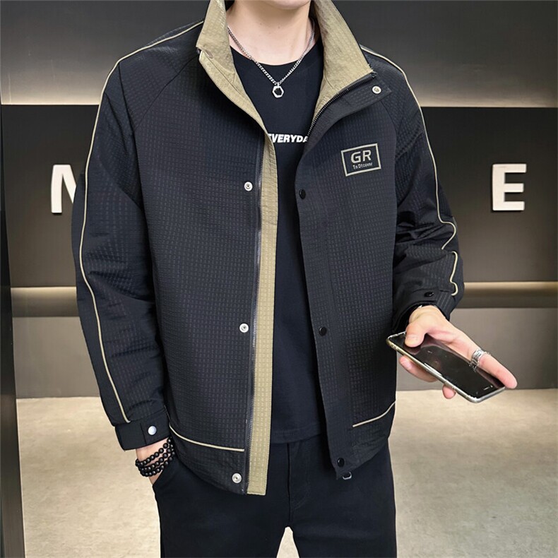 店主风2025秋季款夹克外套男士立领品质秋款C317-J6612-P115,男装夹克,电商C317