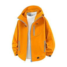 新款男女高品质户外登山服青少年学生冲锋衣夹克外套HS6633-P80，男装夹克，星座1206（原A206）