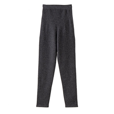 2025秋冬新款羊绒裤女100%纯山羊绒松紧腰纯色保暖时尚针织打底裤，女装打底裤，濮尚羊绒