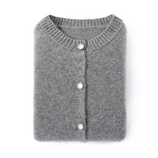 2025年秋季新款五针芝麻点加厚针织羊绒开衫时尚休闲通勤百搭，女装羊绒衫，隆秋羊绒