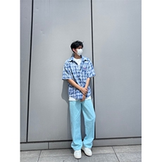多巴胺水洗高街vibe直筒宽松阔腿五色牛仔裤NZ2310-P55控78，男装牛仔裤，星座1002-1