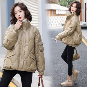 羽绒服女2022冬季新款女装韩版时尚休闲百搭白鸭绒外套图片