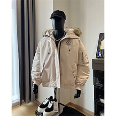 可拆卸毛领派克服棉衣冬季情侣保暖棉服外套XZ514-2-MY006-P118，男装棉衣，星座514-2(原B239)