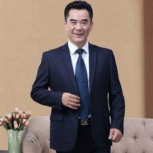 长年款！9850/爸爸婚礼西装套西服套装男大码婚礼休闲商务装图片