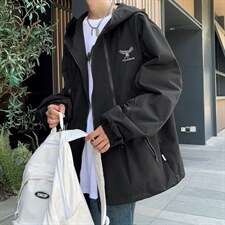 男秋季2023新款长袖夹克外套双层拉链冲锋衣YT60P58，男装夹克，星座1116-2