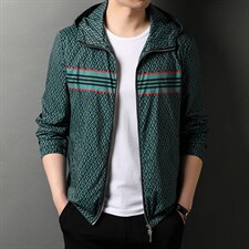 D55292钱塘2020-2春秋新款薄款中青年男士有帽长袖针织衫P170，男装针织衫/毛衣，钱塘207-2