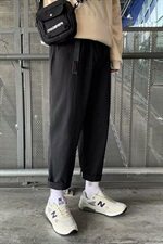 春夏休闲裤男宽松九分裤男潮流直筒帅气大码男裤子-Z614，男装休闲裤，星座1008