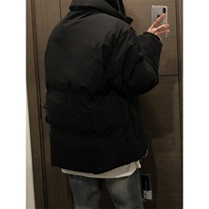 GENIOLAMODE加绒加厚男女款棉服秋冬季潮牌ins立领面包服宽松外套，男装棉衣，电商A102