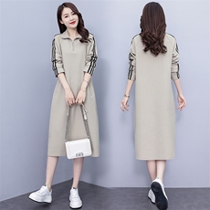 2024新款春季休闲风长袖连衣裙时尚百搭显瘦气质女装，女装连衣裙，凯瑟曼