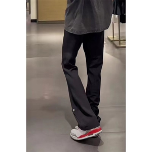 美式高街 hiphop冰丝铆钉微喇休闲裤货号K2425P55图片