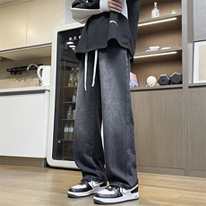 加绒加厚牛仔裤男宽松直筒裤K2362P50，男装牛仔裤，电商D325