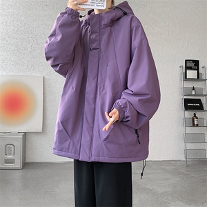 8XL-M冲锋衣外套男加棉加厚夹克秋冬户外登山服JK1313厚P100控118图片