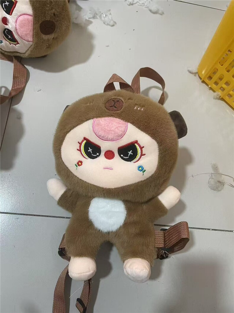 新款水豚变身娃三岁双肩包，佳旺毛绒玩具1
