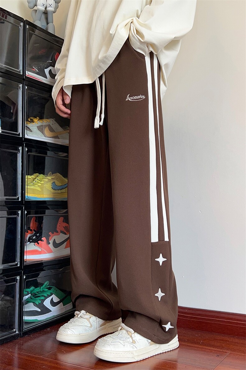 供抖音高品质神款系休闲裤男裤子阔腿裤416B-1-KL703-P50限68,男装休闲裤,星座416B-1