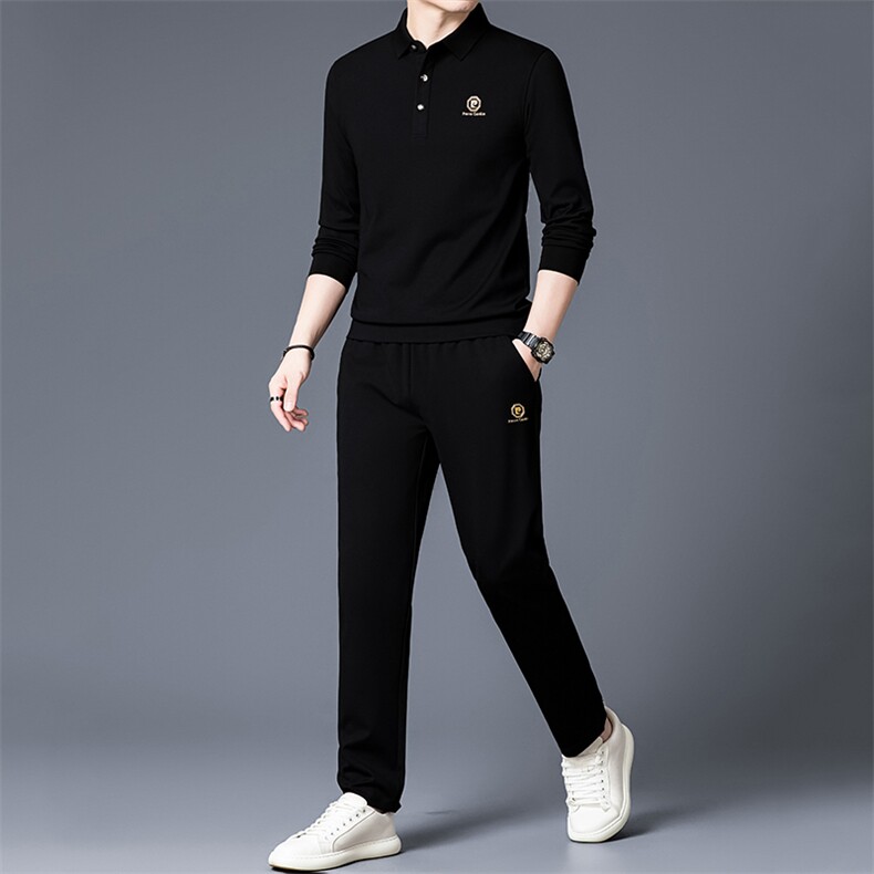 HP2025秋冬款男士运动休闲套装衬衫领大货一件,男装衬衫,电商B360A（原721A）