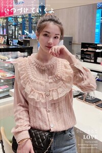 蕾丝新款时尚小衫图片