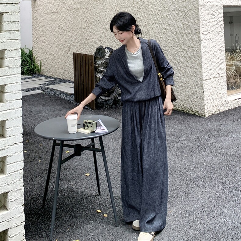 【新品】简约时尚宽松假两件套装2C105-Q503-P185-K258,女装套装/套裙,2C105