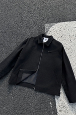 8XL-M春季水洗帆布短款夹克男生vintage美式复古工装外套JK003P98，男装夹克，电商B312