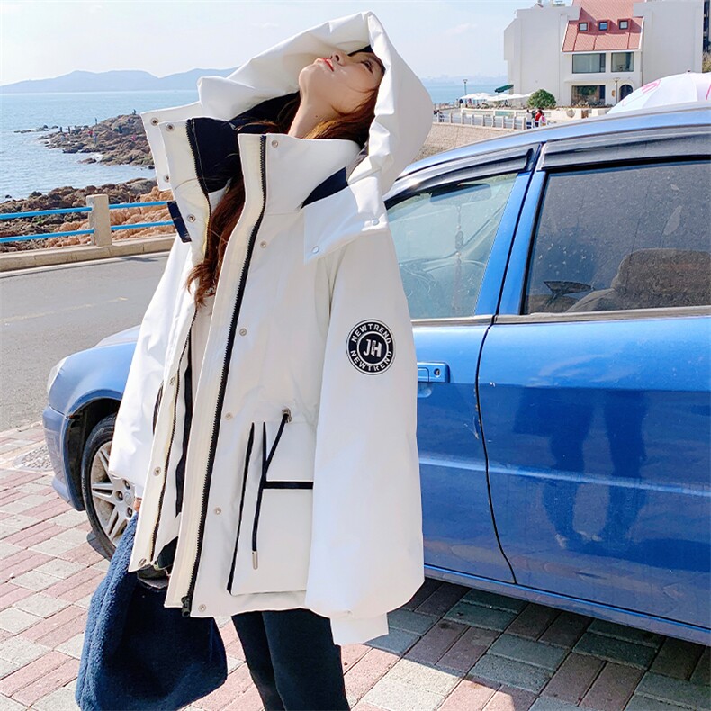 2C085-Q868P335新款90白鸭绒工装派克羽绒服现货,女装羽绒服,2C085