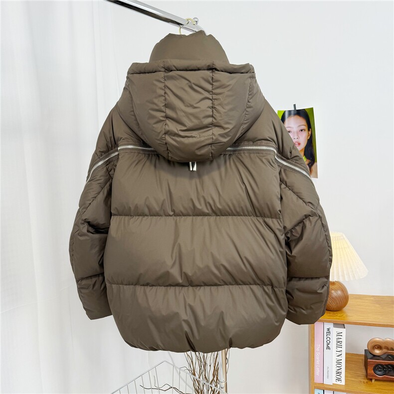 男士短款连帽羽绒服90白鸭绒 D213-6233-P500图片