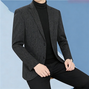 西装外套男2026春季新款中年单件商务休闲上衣西服爸爸装YZ08-P80图片