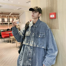 春季新款美式男外套可拆卸牛仔夹克JA01P73，男装夹克，星座1116-2
